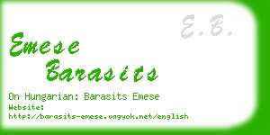 emese barasits business card